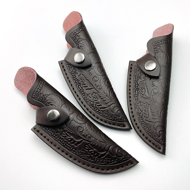 Outdoor Hunting Knife Set - Cowhide Knife Sheath Outdoor Small Straight