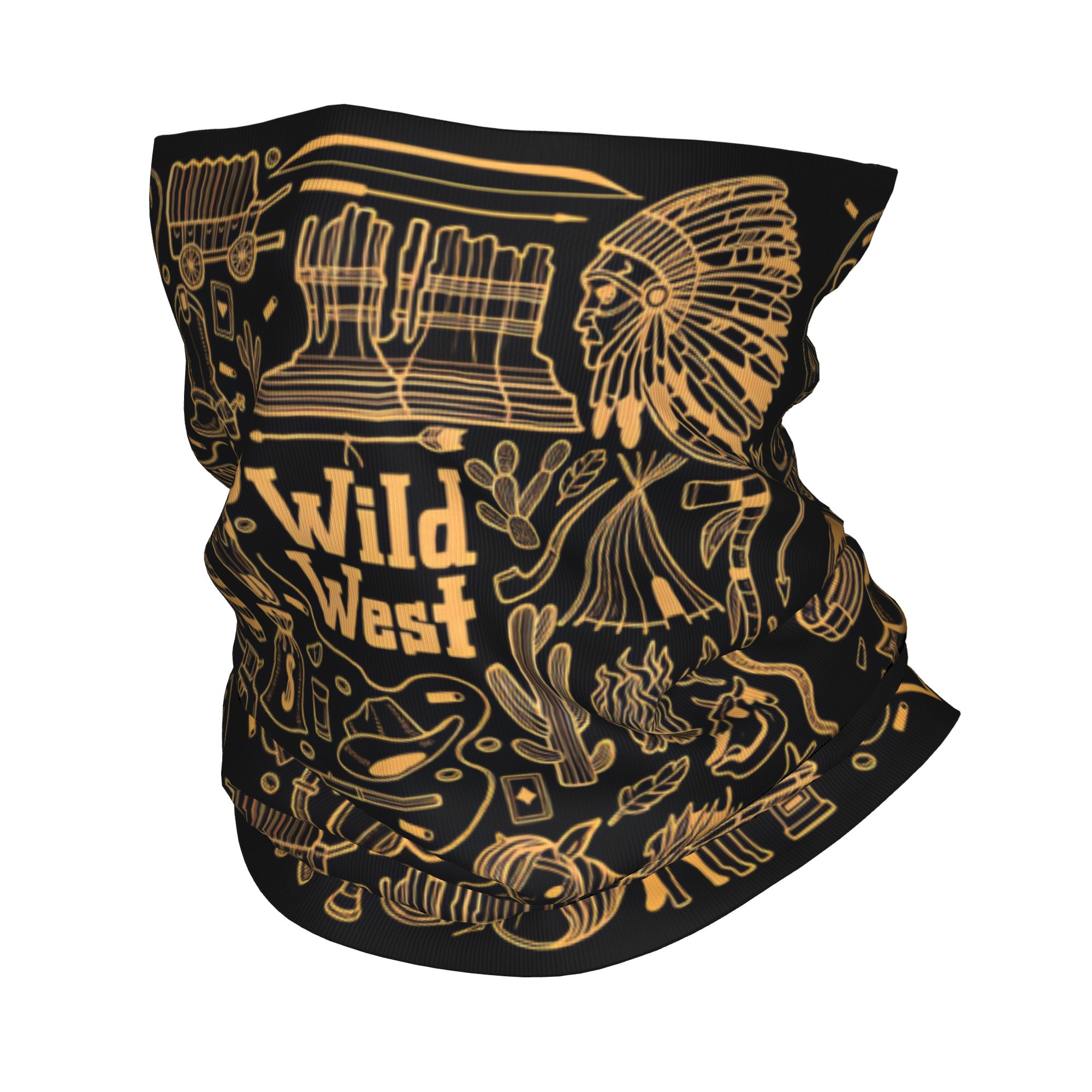 Wildman Hunting & Outdoor Linton'S Corner Silver Lakes - Outdoor Sports Balaclava Wild West LinePrint