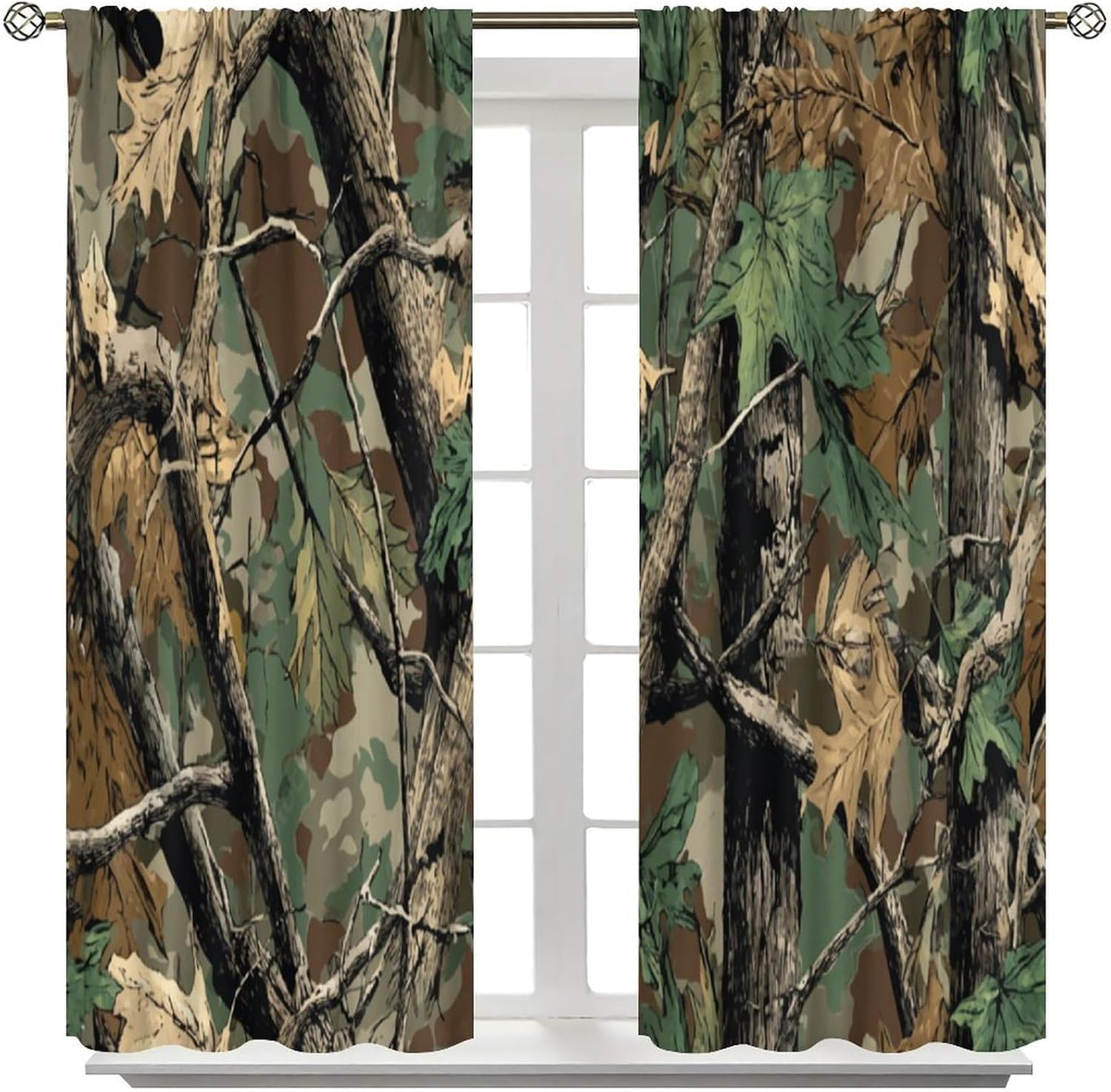Forest Camouflage Curtains, Fo - đánh giá và giá Hunting And Camping In Forest