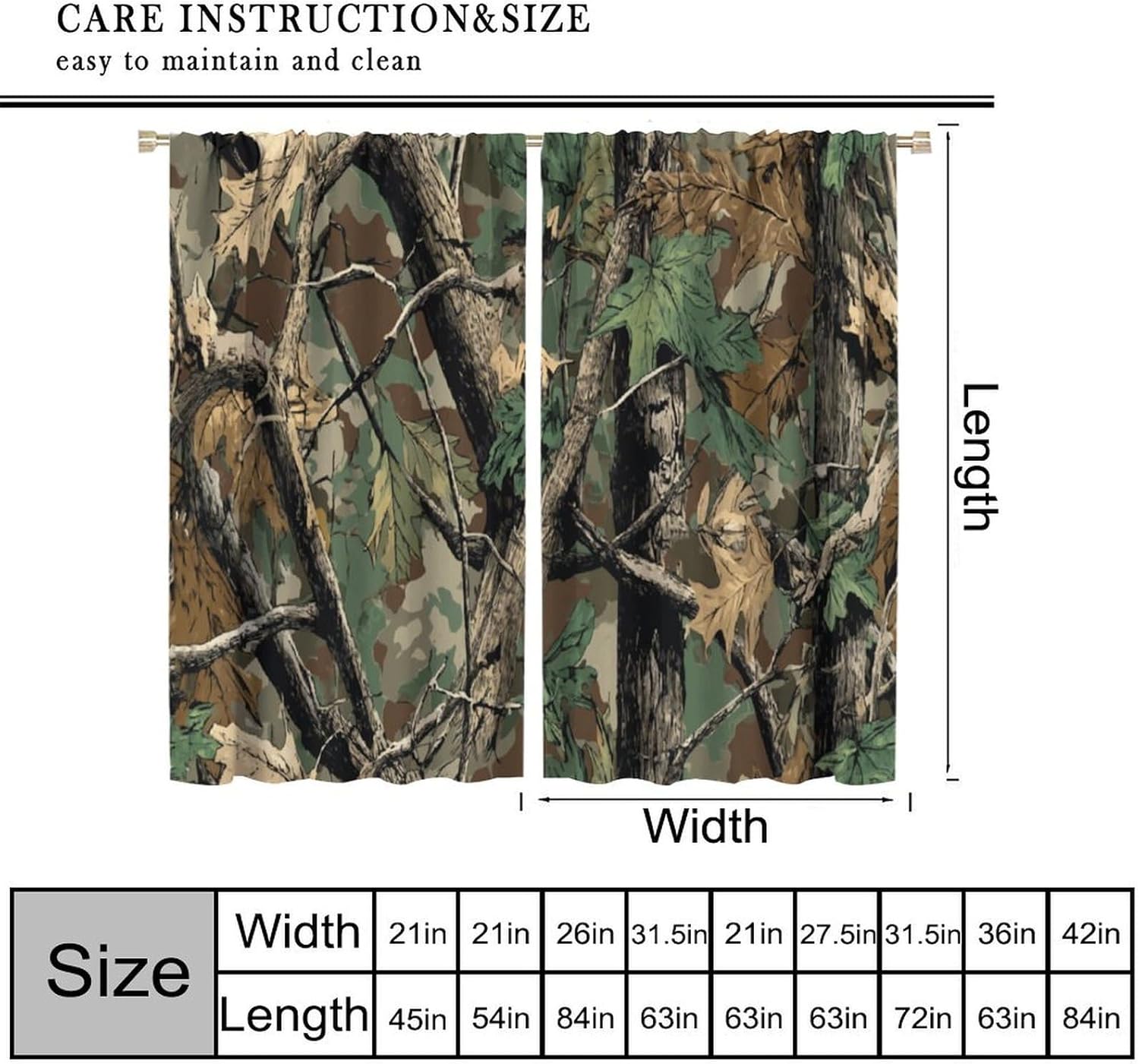 Forest Camouflage Curtains, Fo - đánh giá và giá Hunting And Camping In Forest