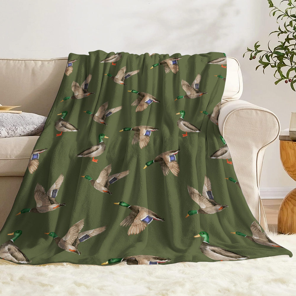 Mallard Duck Fleece Blanket Hu - đánh giá và giá Outdoor Hunting Blanket