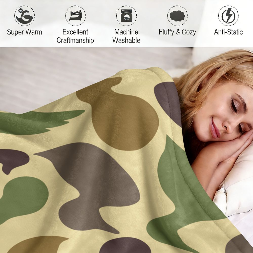 Duck Pattern Flannel Blanket S - đánh giá và giá Outdoor Hunting Blanket