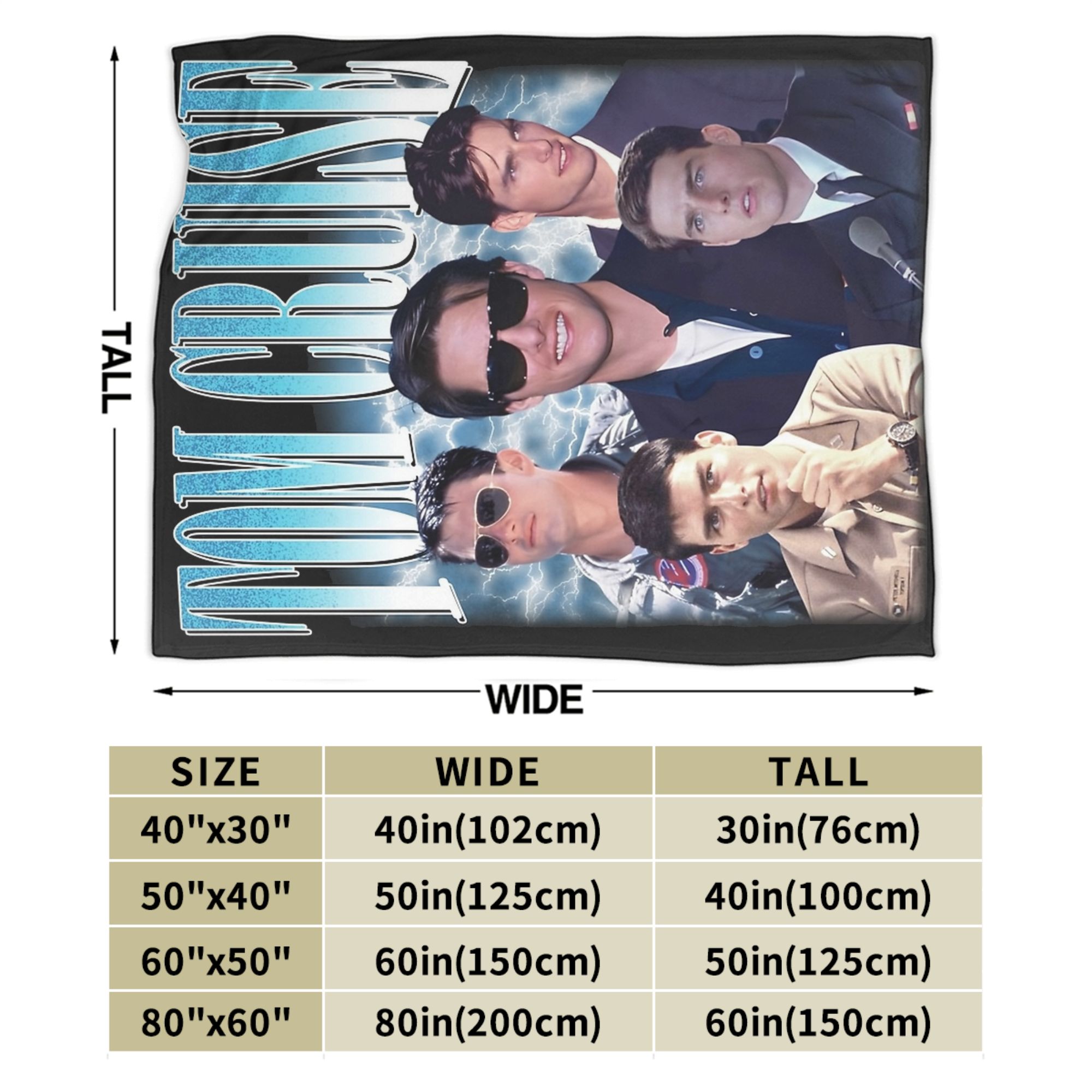 Tom Cruise 90s Vintage Ethan H - đánh giá và giá Outdoor Hunting Blanket