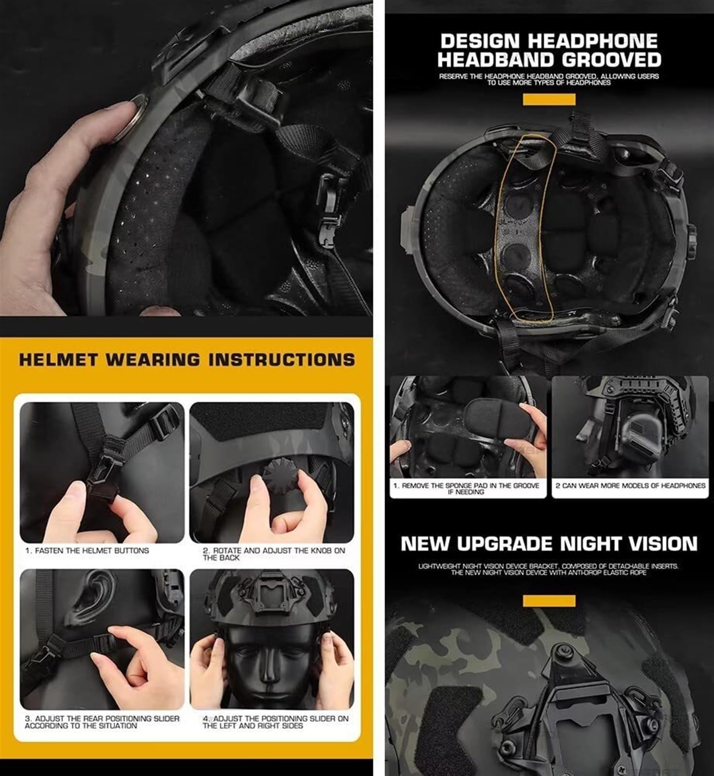 Airsoft Helmet Set with Noise  - đánh giá và giá Outdoor Hunting Movies