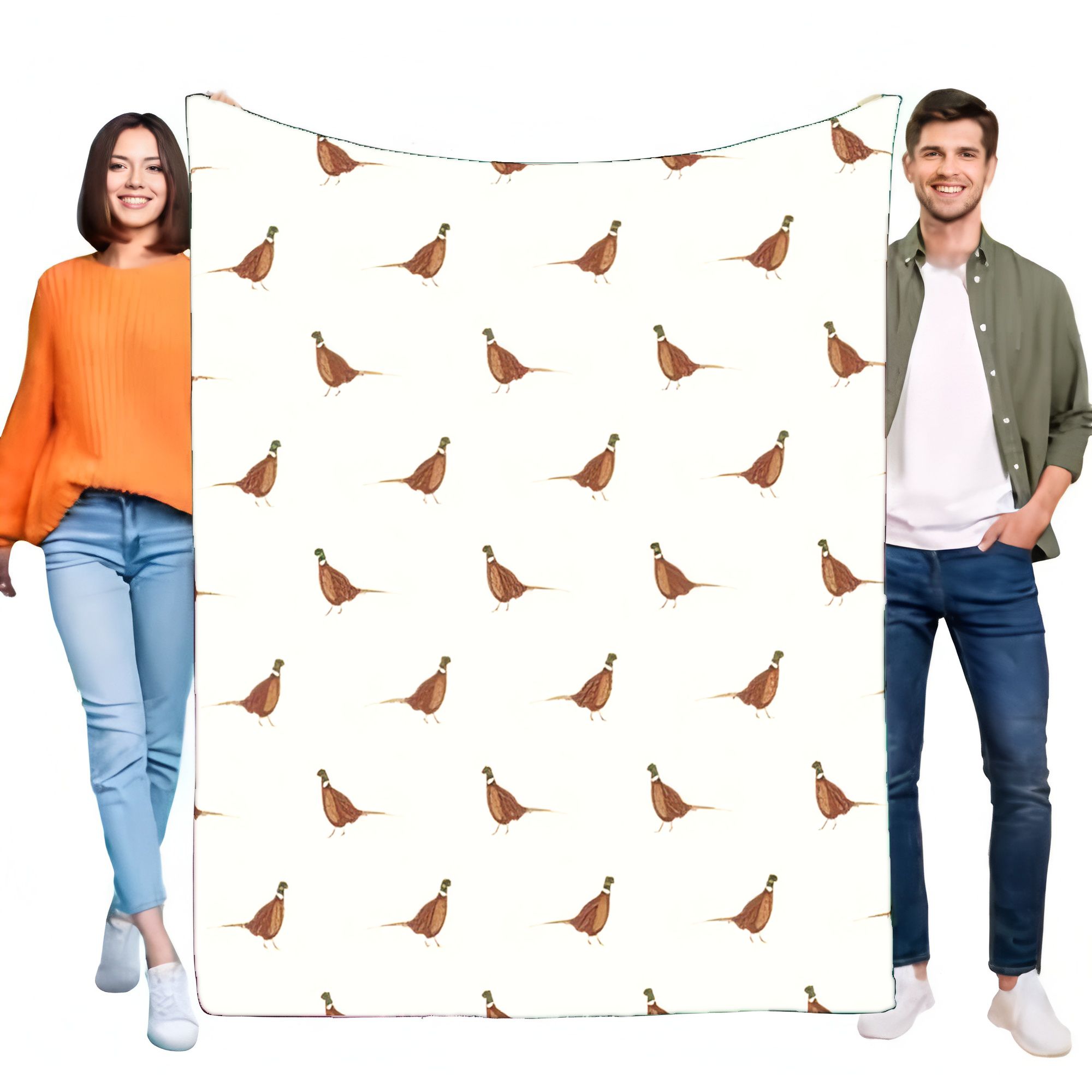 Rustic Pheasant Bird Print Fla - đánh giá và giá Outdoor Hunting Blanket