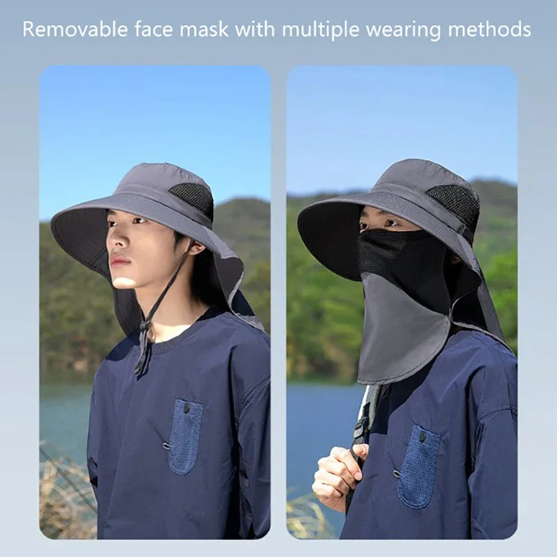 Summer Sun Hats UV Protection  - đánh giá và giá Outdoor Hunting And Fishing