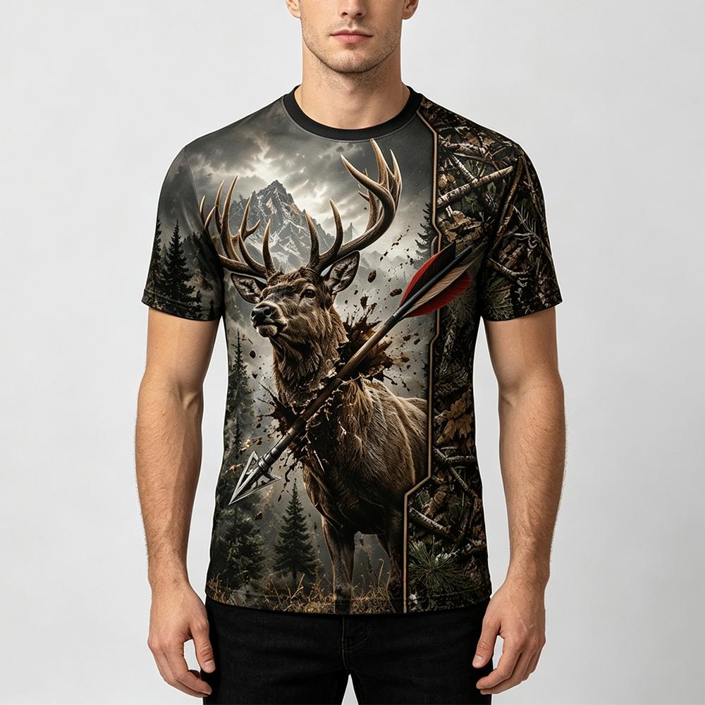 New Outdoor Hunting Men's T-Sh - đánh giá và giá Hunting And Camping In Forest