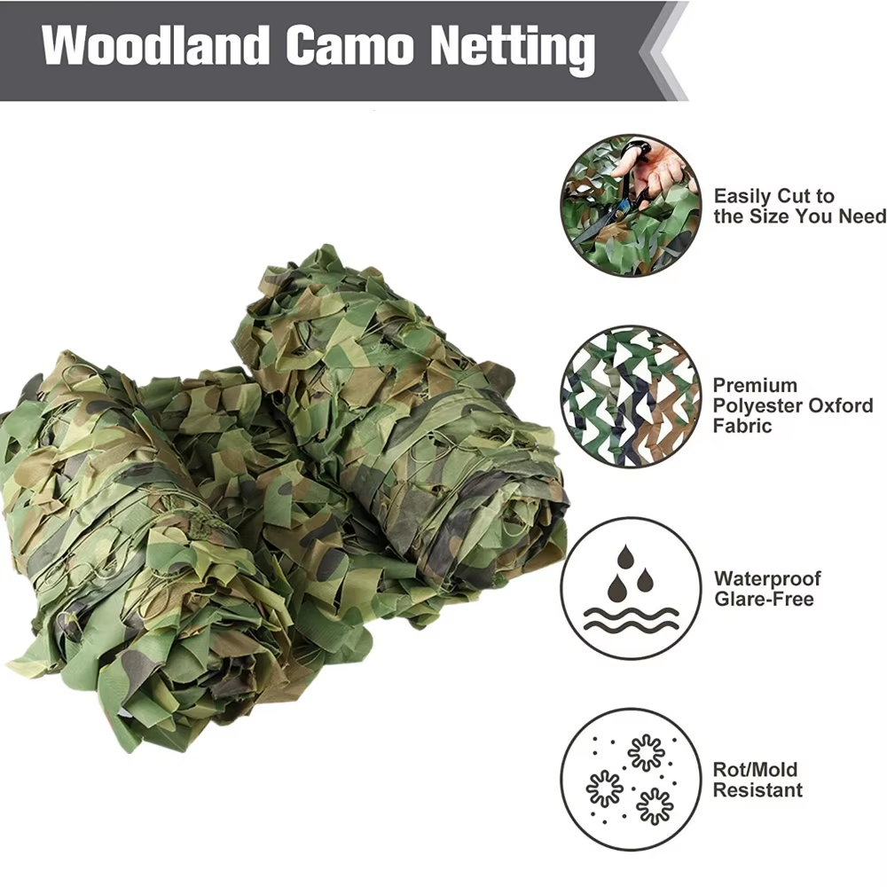 Woodland Camouflage Net Sunsha - đánh giá và giá Hunting And Camping In Forest