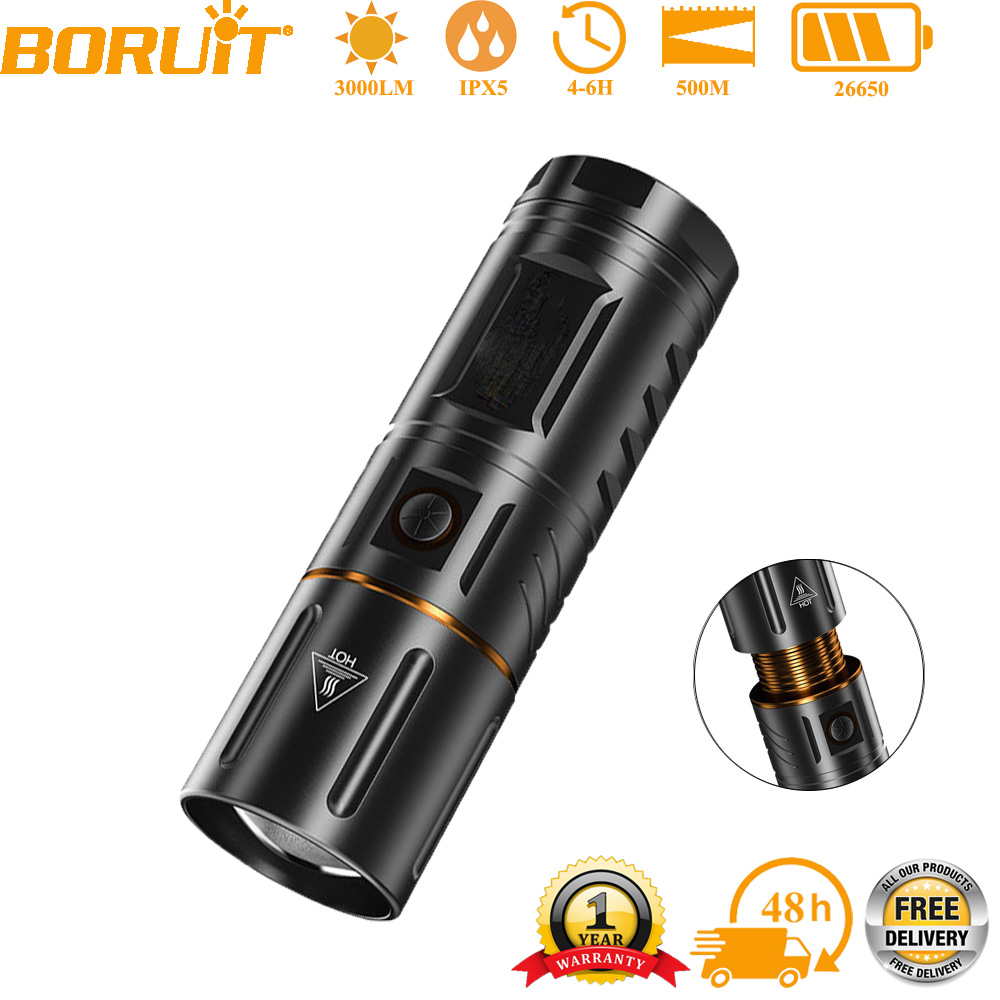 BORUiT Ultra Bright 3000LM LED - đánh giá và giá Outdoor Hunting And Fishing