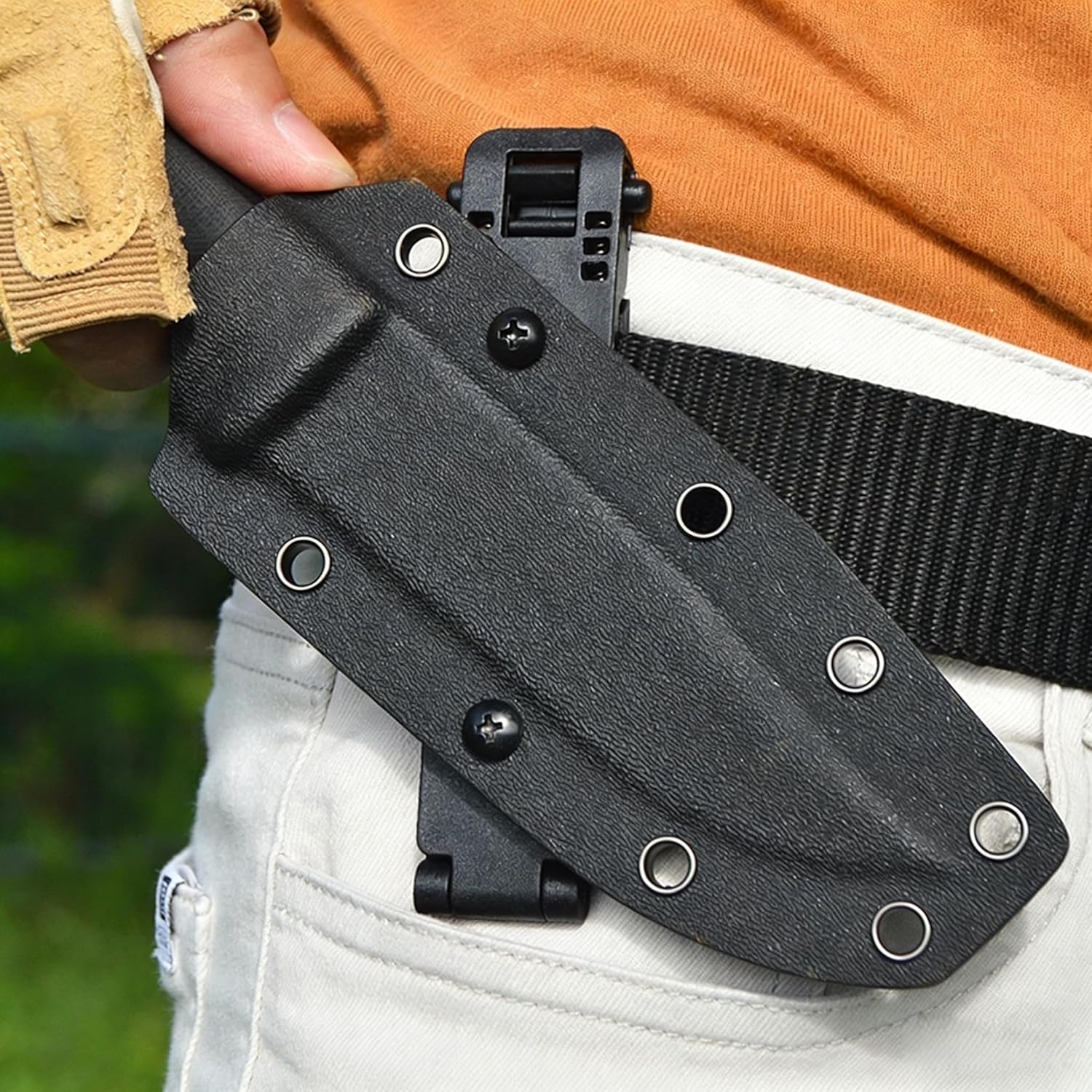 1\2 PCS Outdoor Buckle Molle W - đánh giá và giá Outdoor Hunting Knife Set