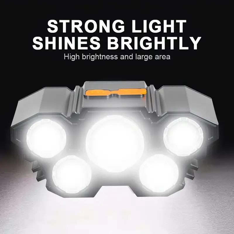 Portable 5LED Outdoor Headlamp - đánh giá và giá Outdoor Hunting And Fishing